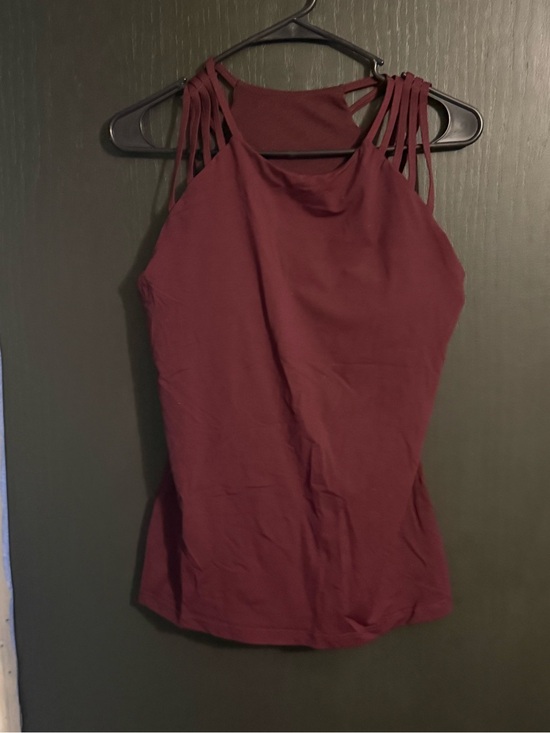 ZYIA Tops - ZYIA Women's Strappy Halter Tank Top - Burgundy